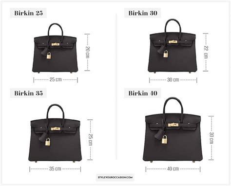 Hermes bag dimensions